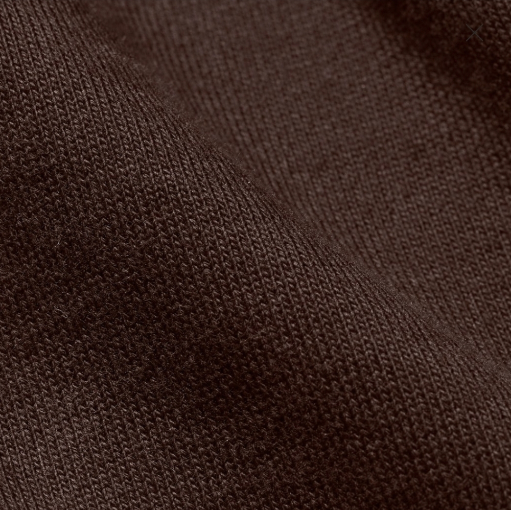 SKIMS Boyfriend Slouchy Fleece Half Zip Pullover Size:Medium Expresso - Picture 5 of 13